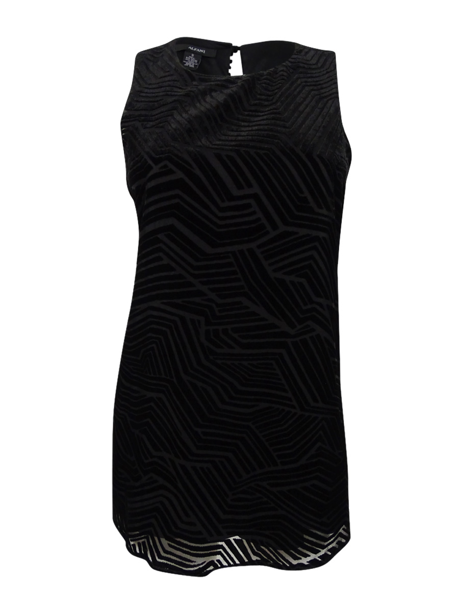 Alfani Women's Sleeveless Velvet Design Top eBay